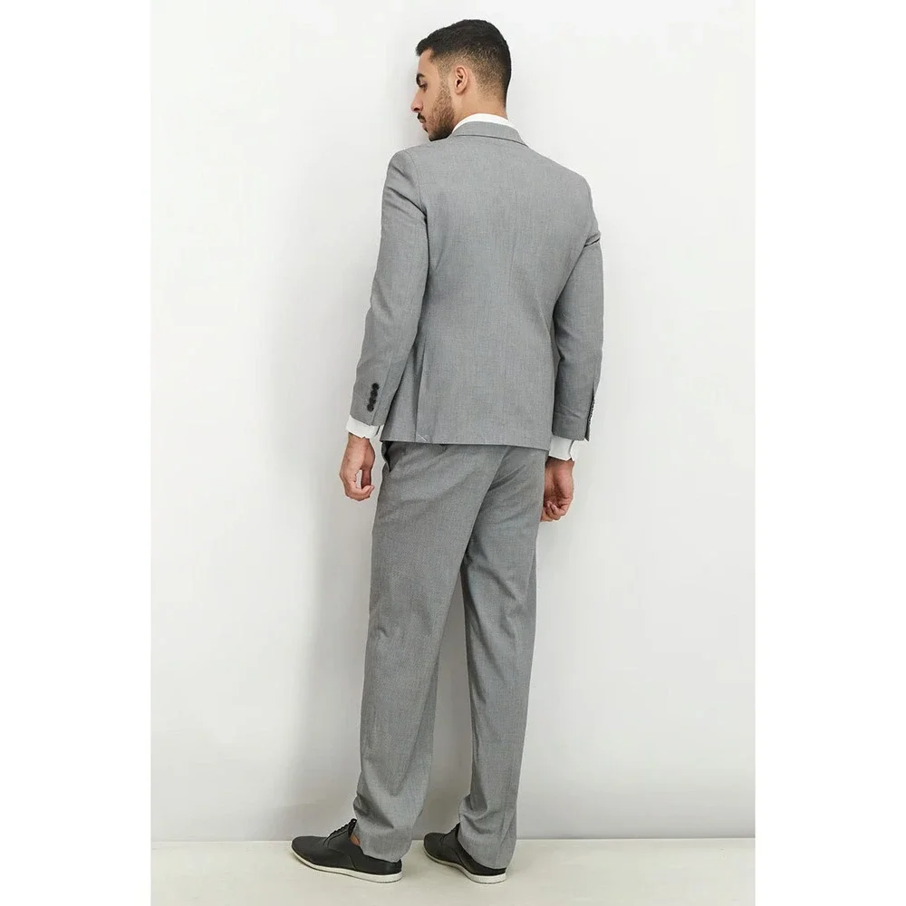 Nautica Men's Modern-Fit Bi-Stretch Suit Blazer‎ Jacket Size 38S Grey E071127